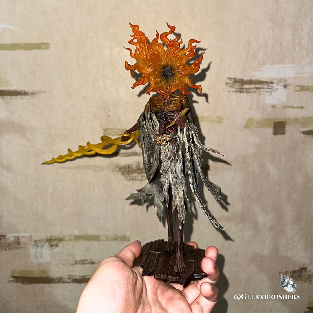 Midra Lord of Frenzied Flame Elden Ring Figure and Glow in the Dark | Shadow of the Erdtree Boss Statue | 3D Printed & Hand Painted