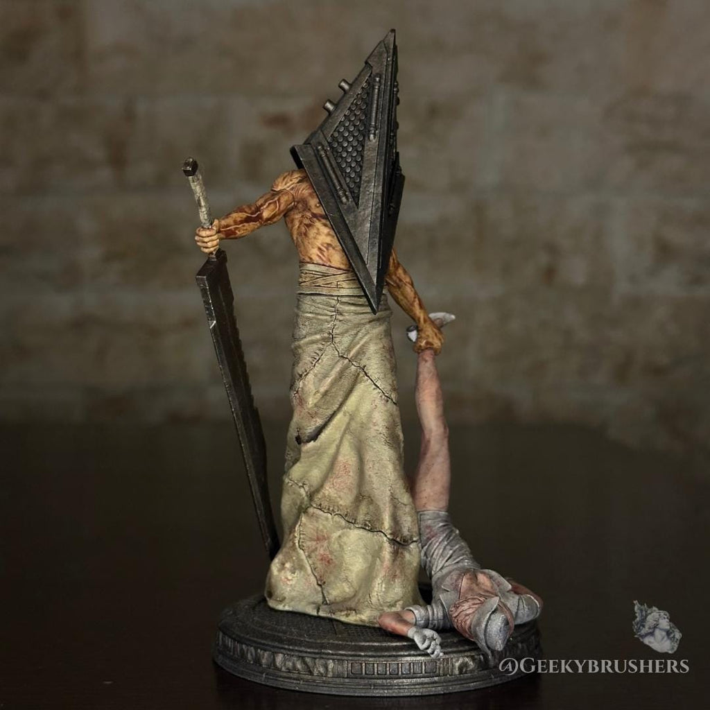 Pyramid Head Silent Hill Statue | Hand-Painted Resin Diorama (140mm)
