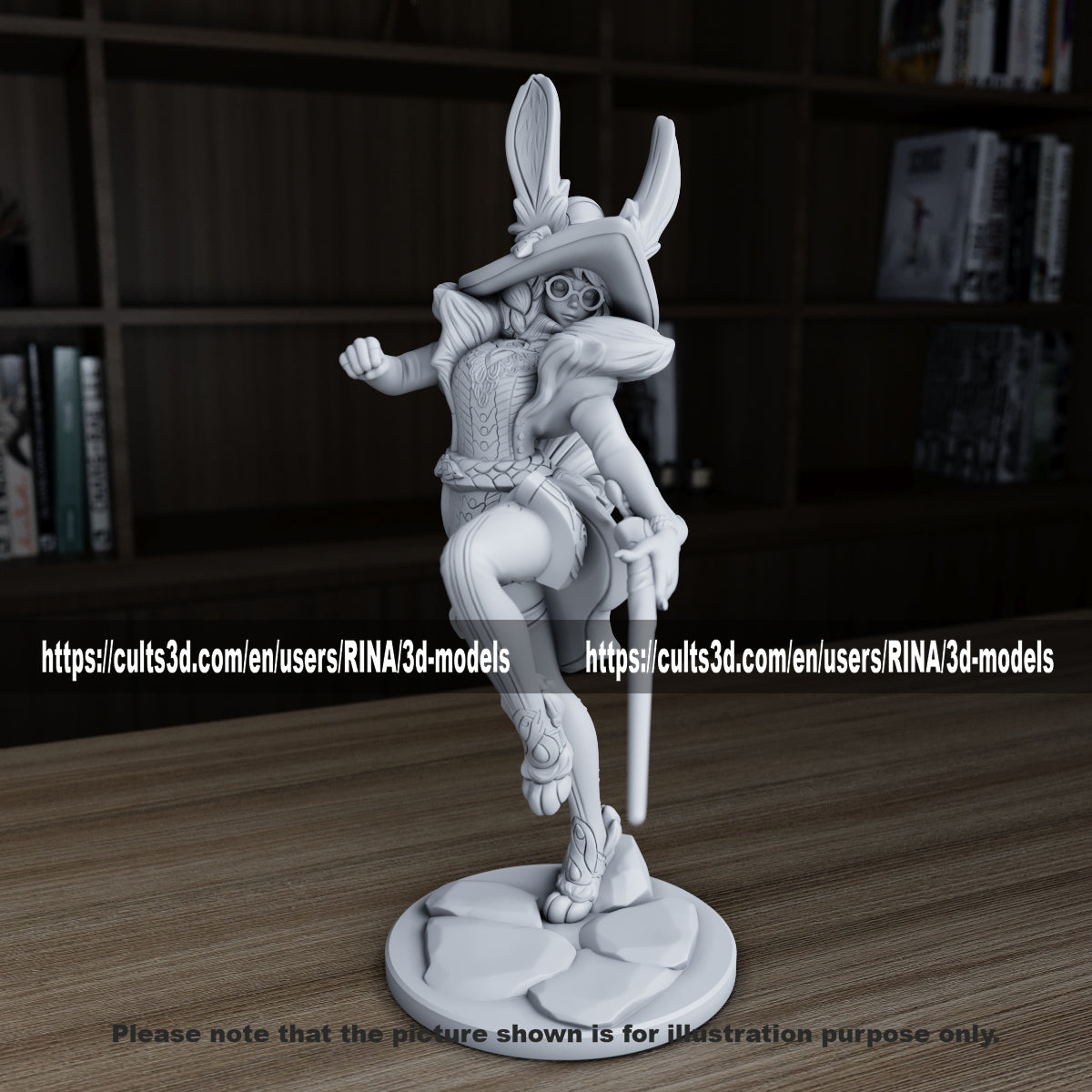 Aurora 3D Printed Figurine