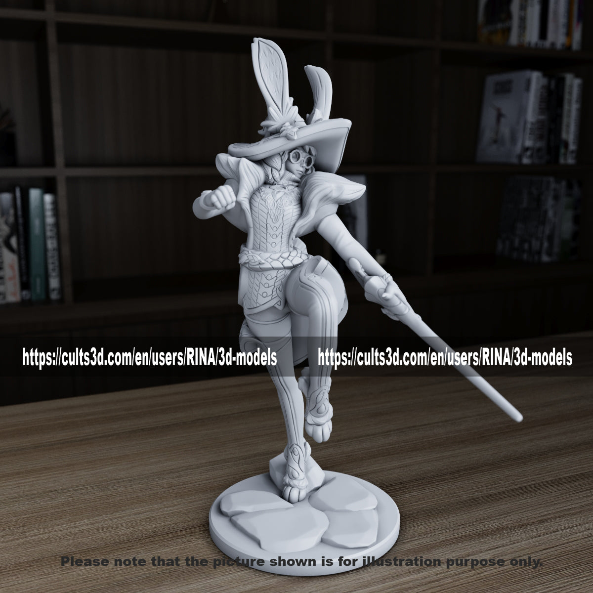 Aurora 3D Printed Figurine