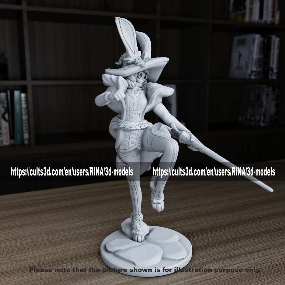 Aurora 3D Printed Figurine