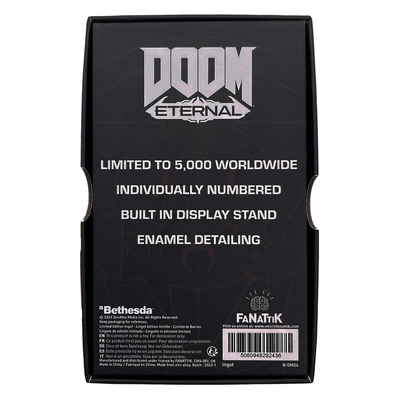 Doom Limited Edition Crucible Sword Stained Glass Window Ingot