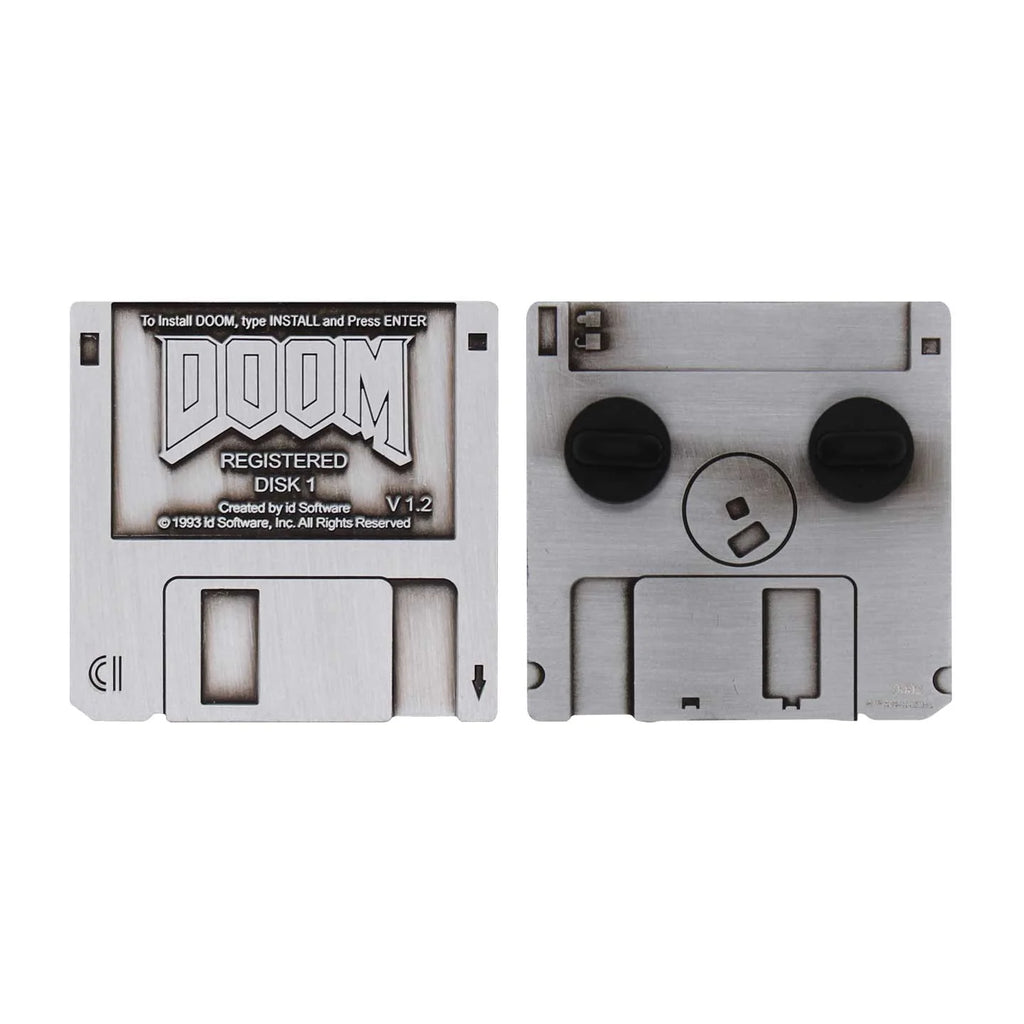 Doom Floppy Disk Pin Badge