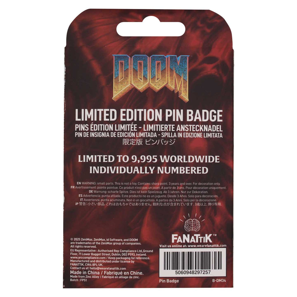 Doom Floppy Disk Pin Badge