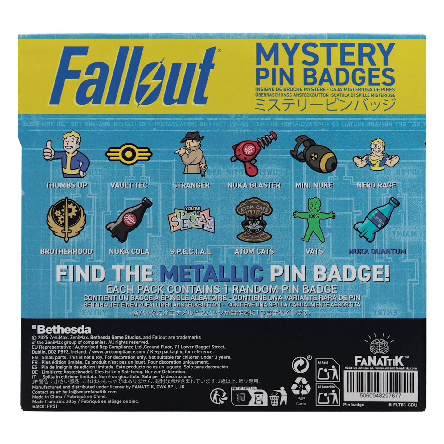 Fallout Mystery Pins Volume 2 (12 τμχ)