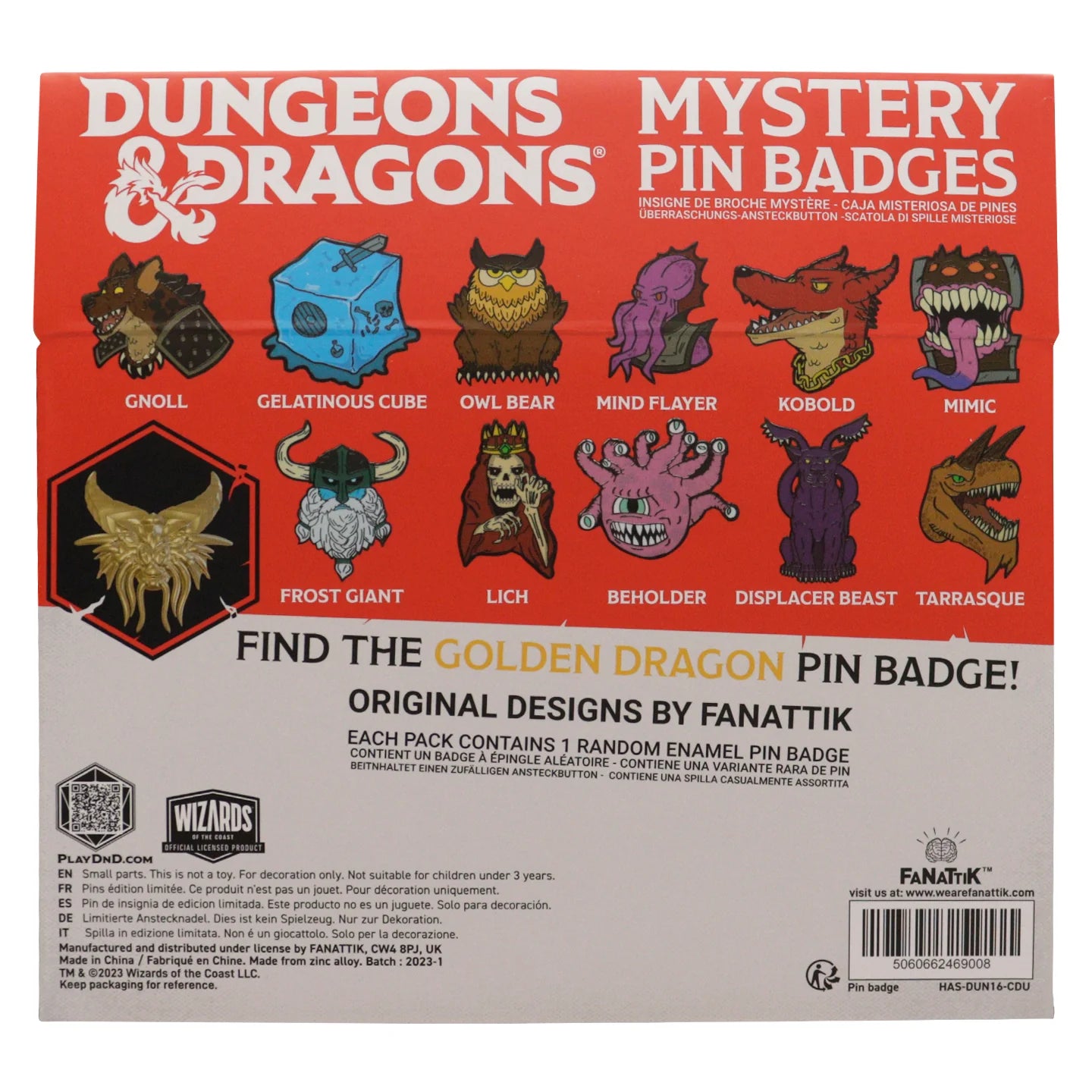Dungeons & Dragons 50th Anniversary Mystery Pin Badge CDU