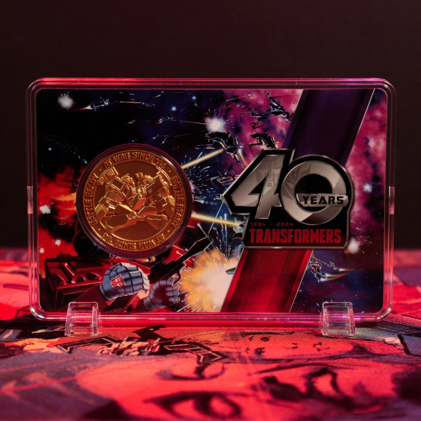 Transformers 40th Anniversary 24k Gold Plated Coin