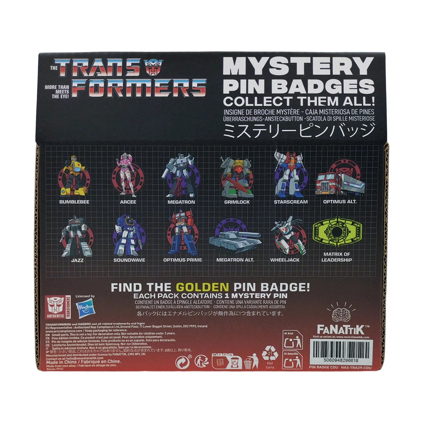 Transformers Mystery Pin Badges (12 τμχ)