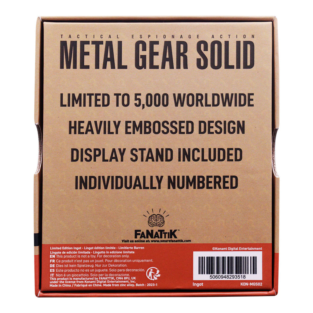 Metal Gear Solid FOXHOUND Insignia Limited Edition Ingot