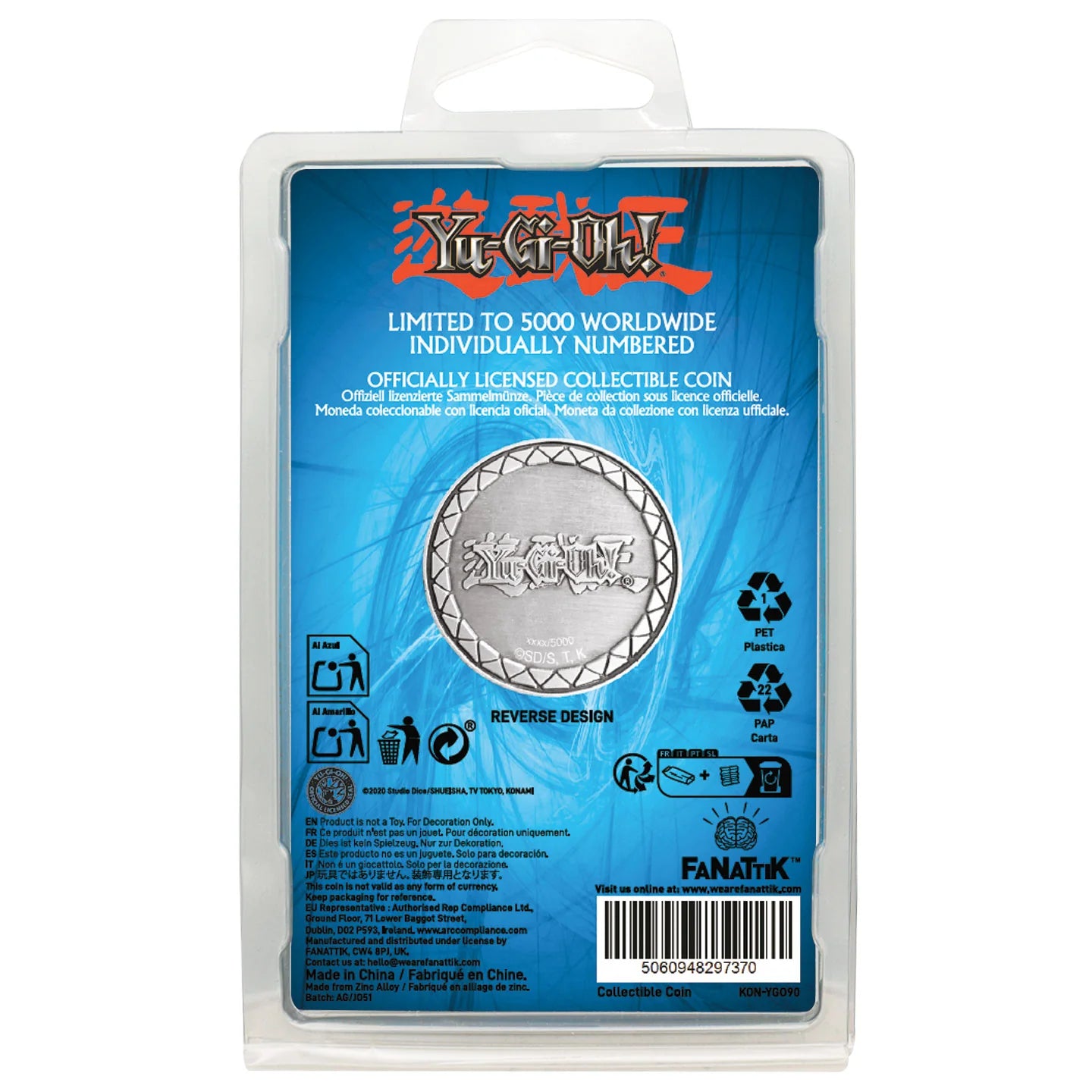 Yu-Gi-Oh! Blue-Eyes White Dragon Coin