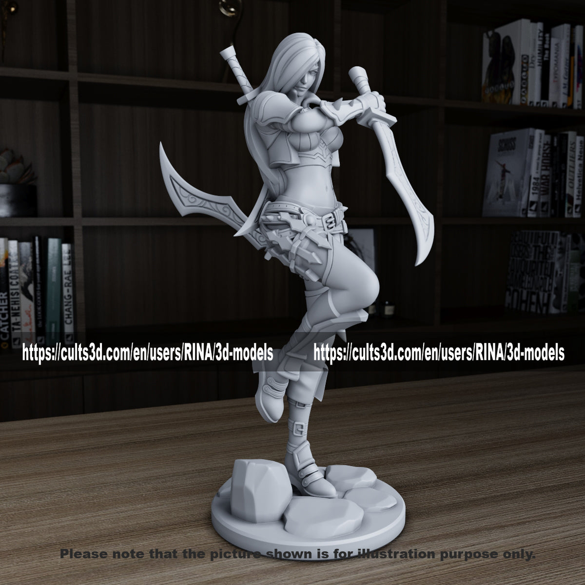 Katarina 3D Printed Figure
