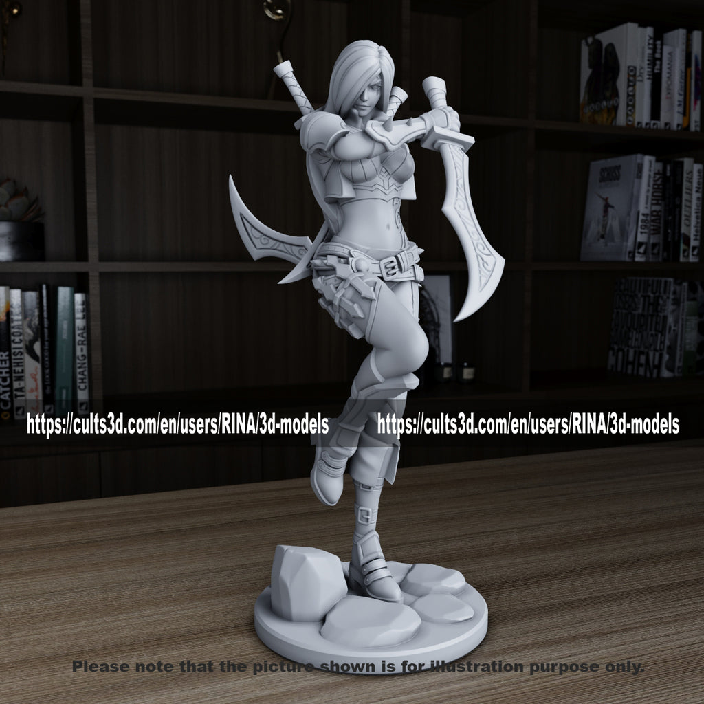 Katarina 3D Printed Figure