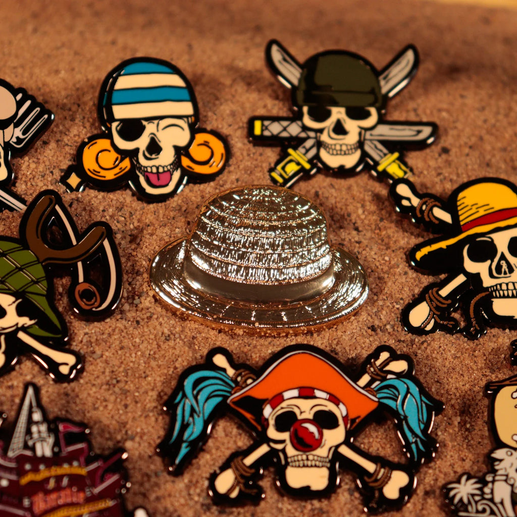 One Piece Mystery Pin Badge CDU Containing 12 Blind Boxes