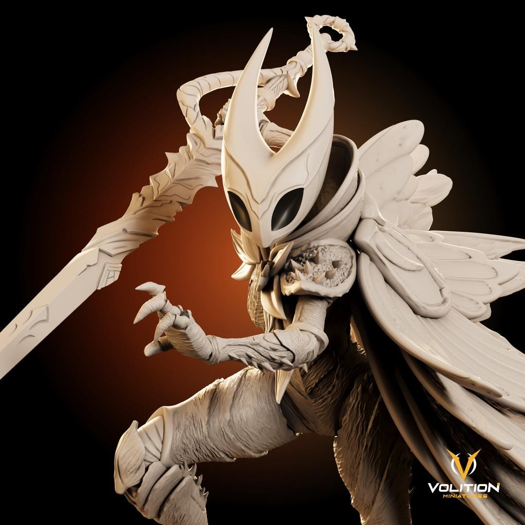 Hornet Statue from Silksong | Hollow Knight Resin Figure | Highly Detailed | VolitionMiniatures Model | Painted & Unpainted |Diorama