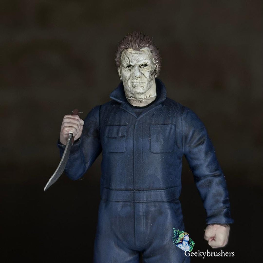 Michael Myers mini Figure| Halloween collectible | Hand-Painted Resin Diorama (75mm)