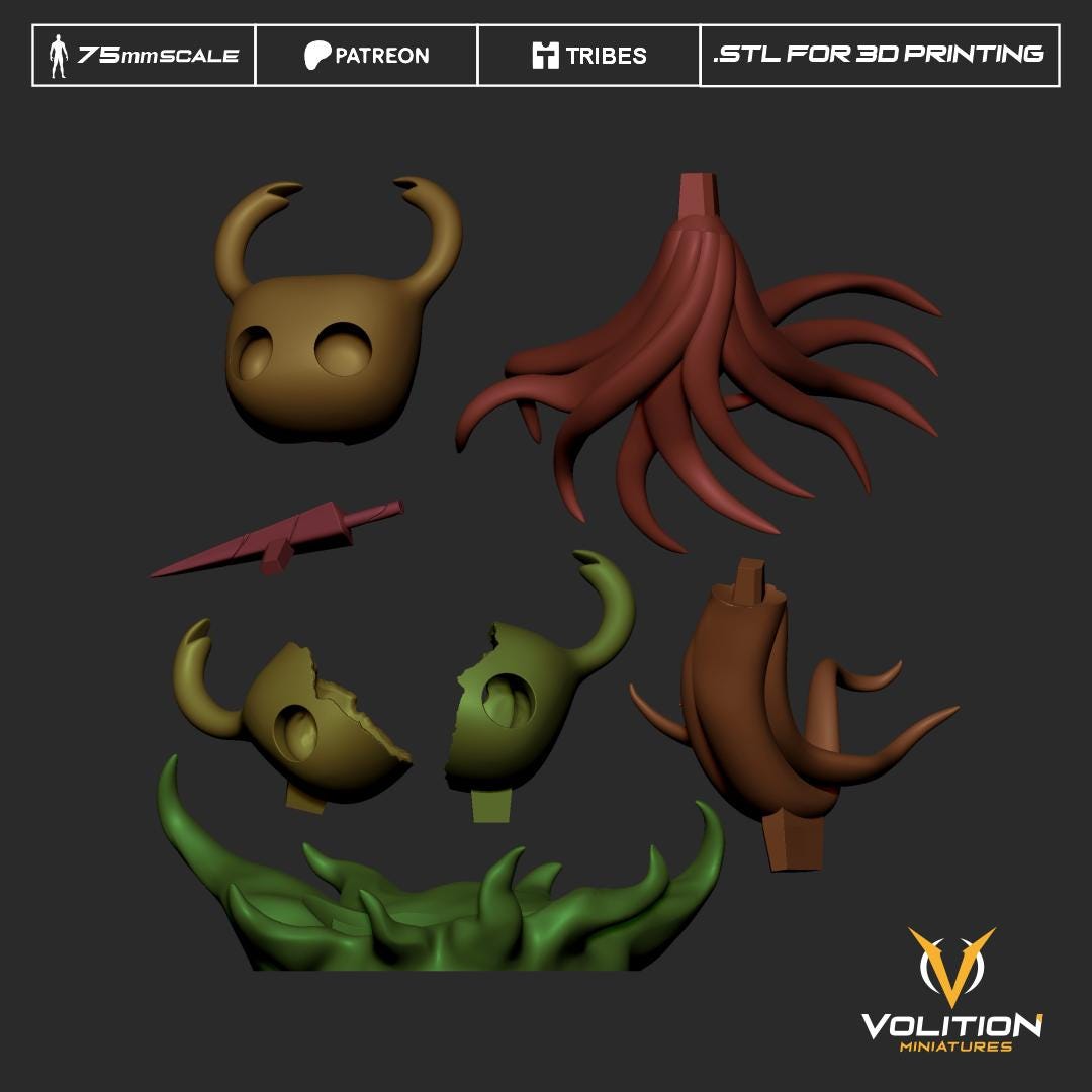 Shadow Hollow Knight  Resin Figure | VolitionMiniatures 75mm Diorama