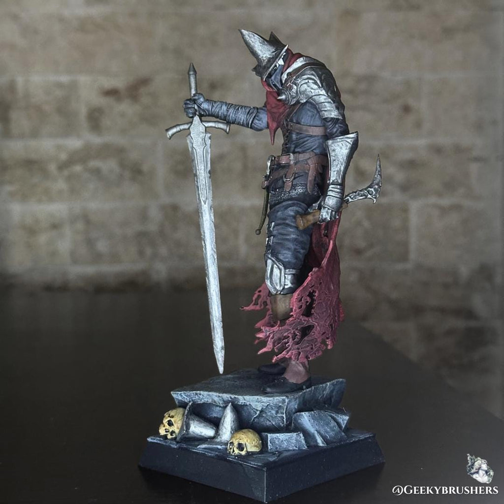 Abyss Watcher Figure | Dark Souls Resin Statue | Painted or Unpainted Kit | 180 mm Display & 100 mm Miniature | Realsteone Sculpt