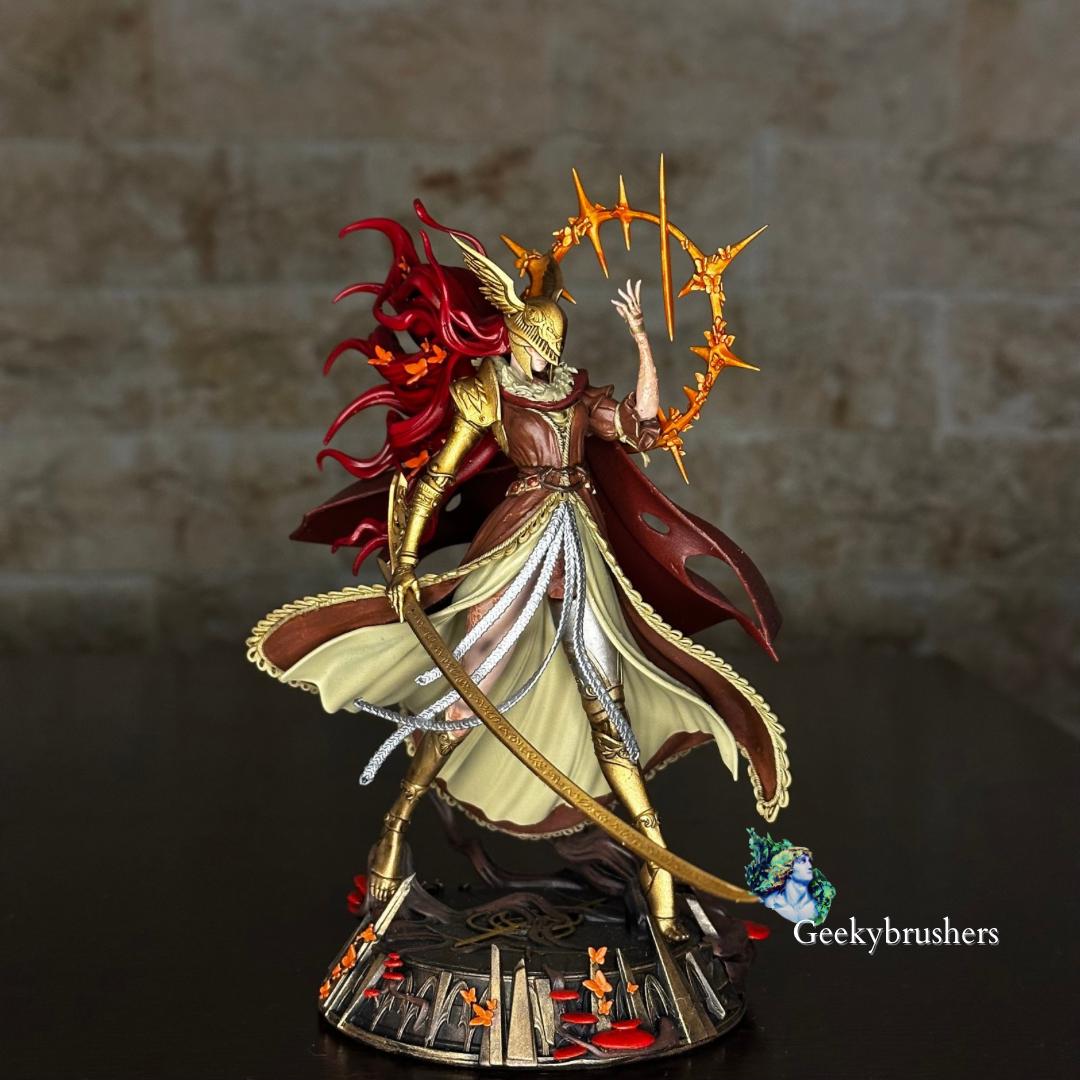 Malenia, Blade of Miquella, Hand-Painted Resin Statue, Elden Ring Collectible Fanart