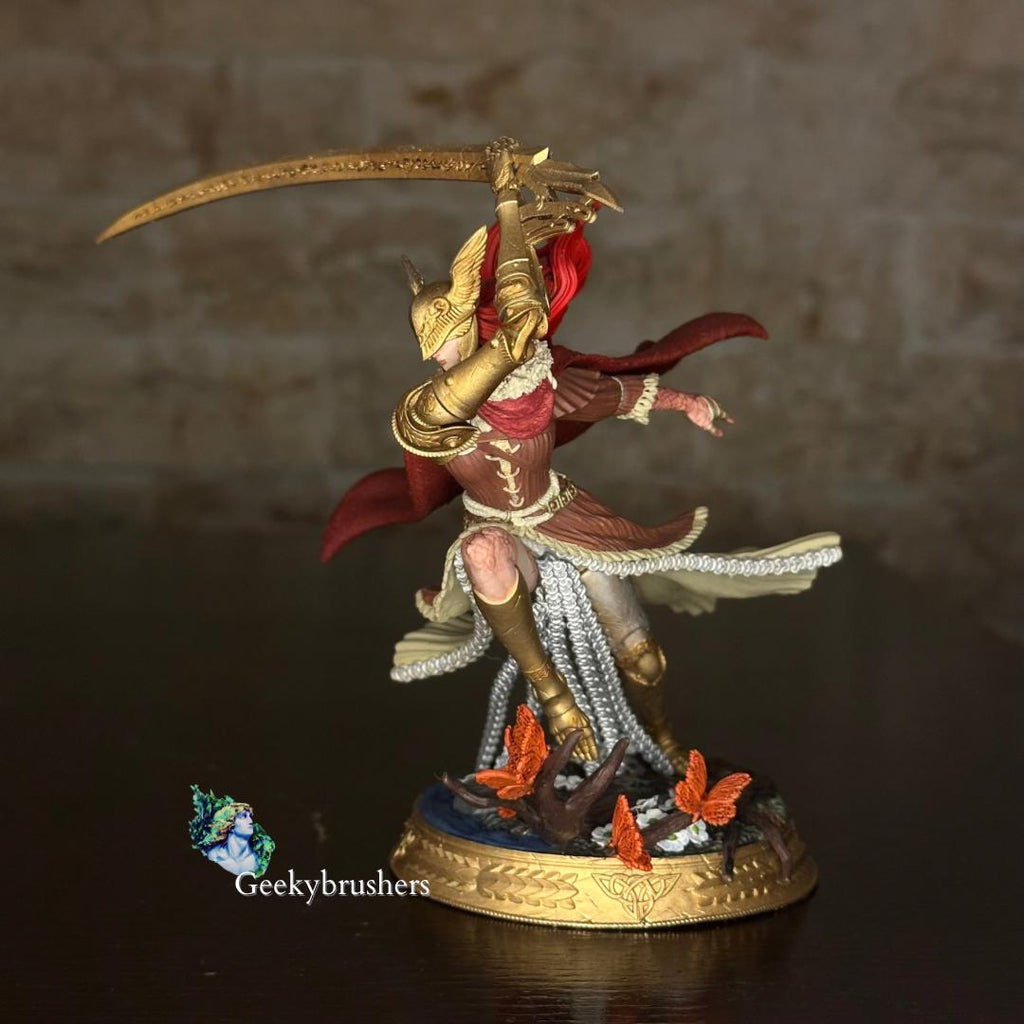Malenia, Blade of Miquella, Hand-Painted Resin Statue, Elden Ring Collectible