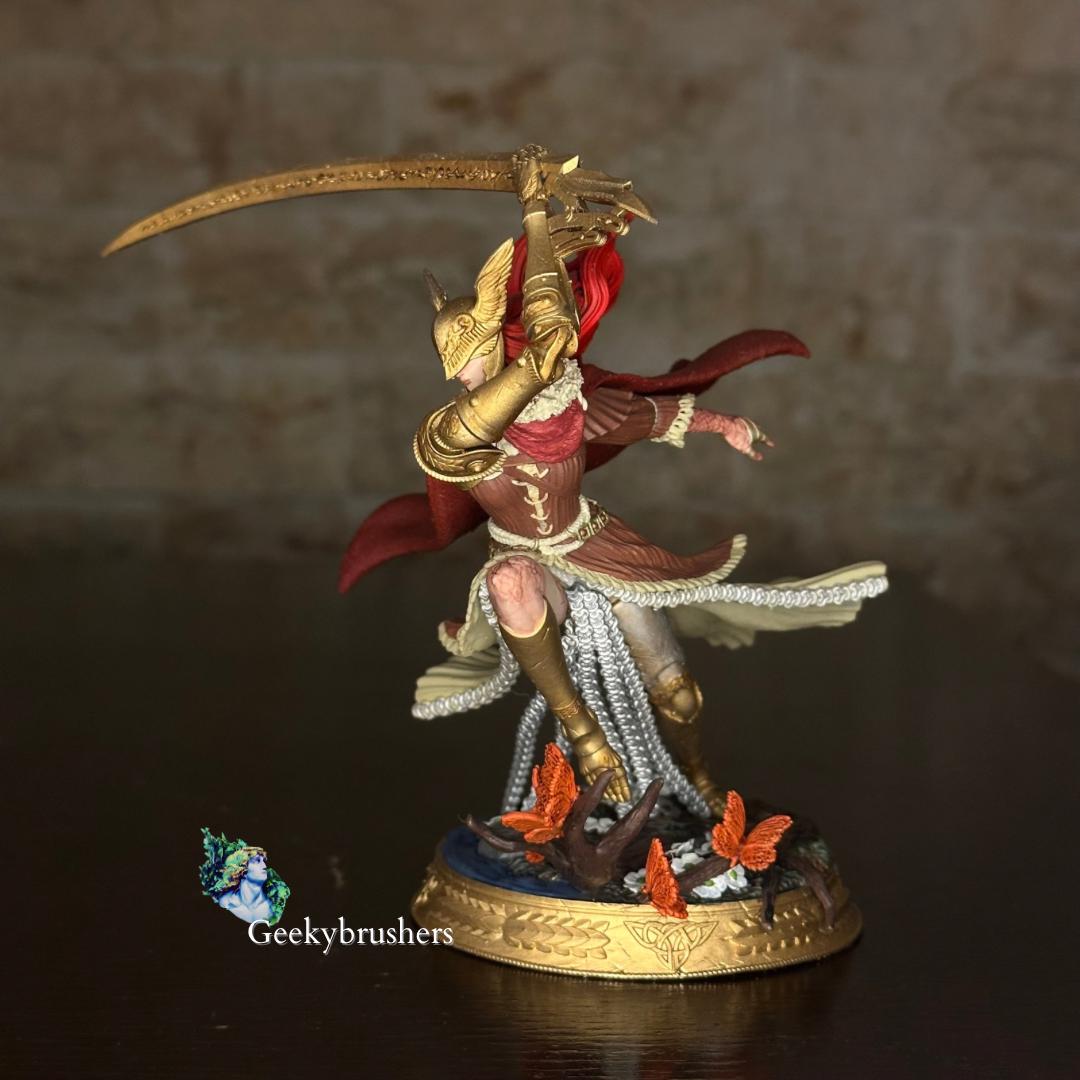 Malenia, Blade of Miquella, Hand-Painted Resin Statue, Elden Ring Collectible
