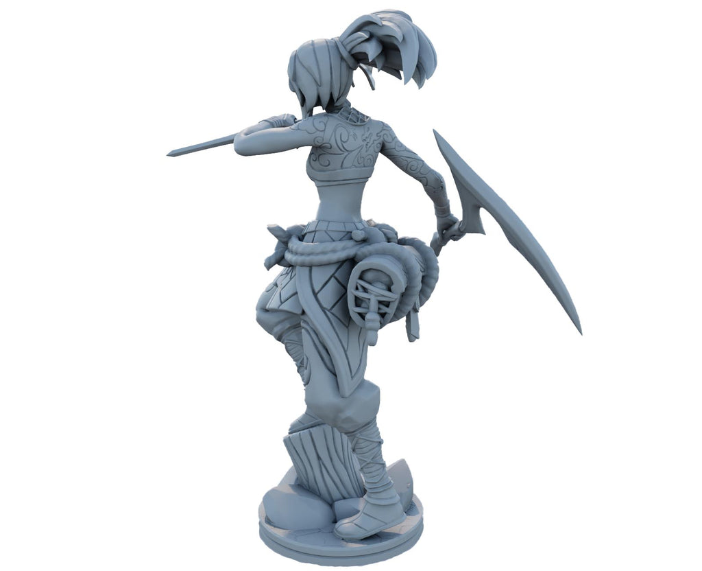 Akali 3D Printed Figure
