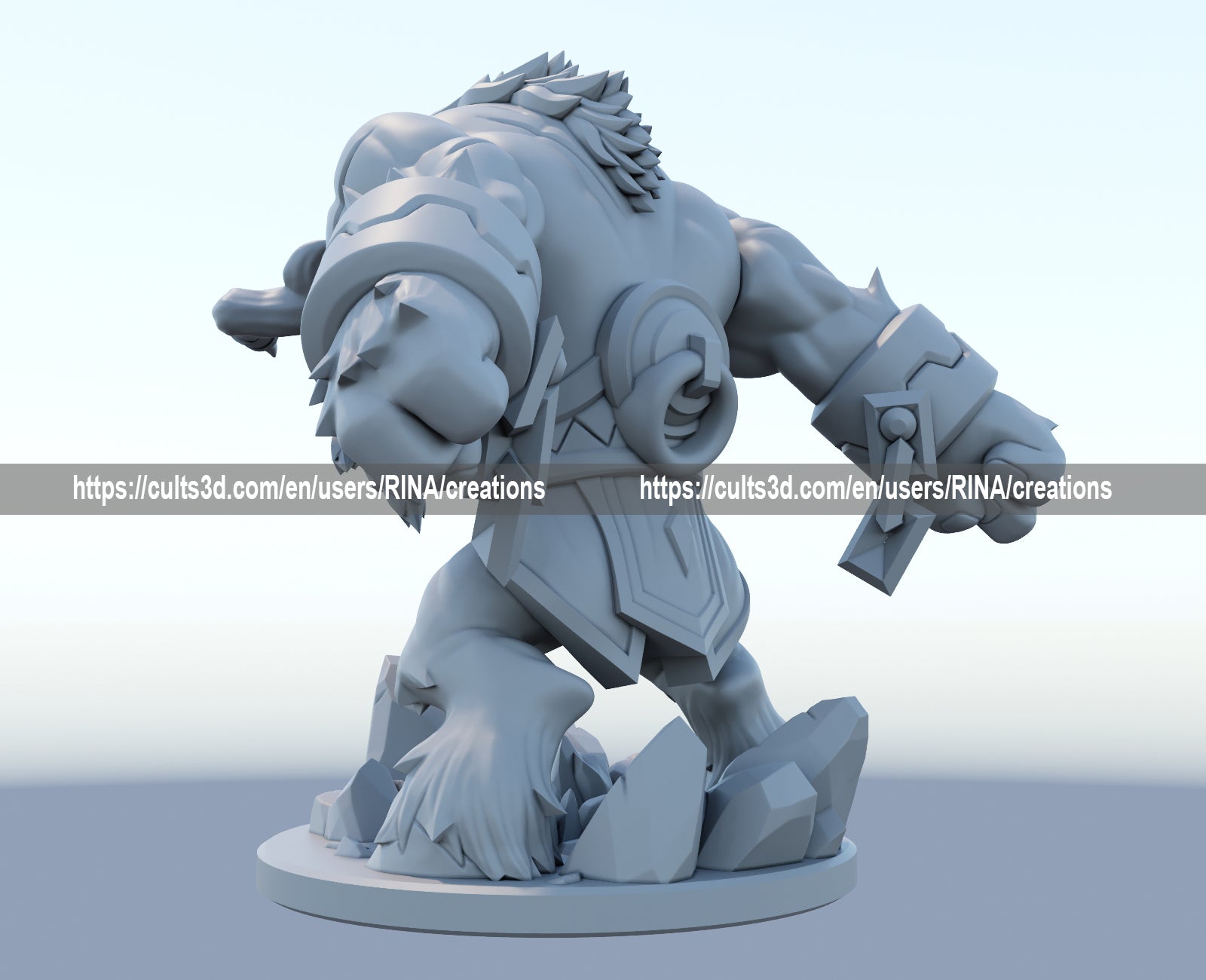 Alistar 3D Printed Figure