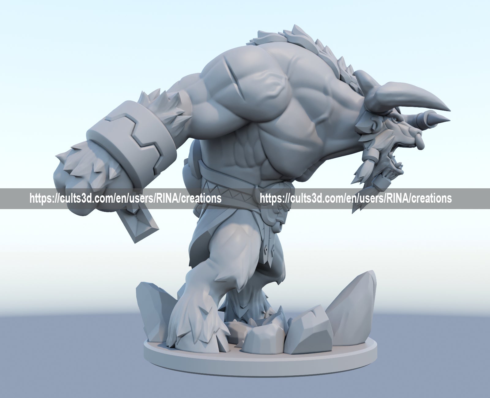 Alistar 3D Printed Figure