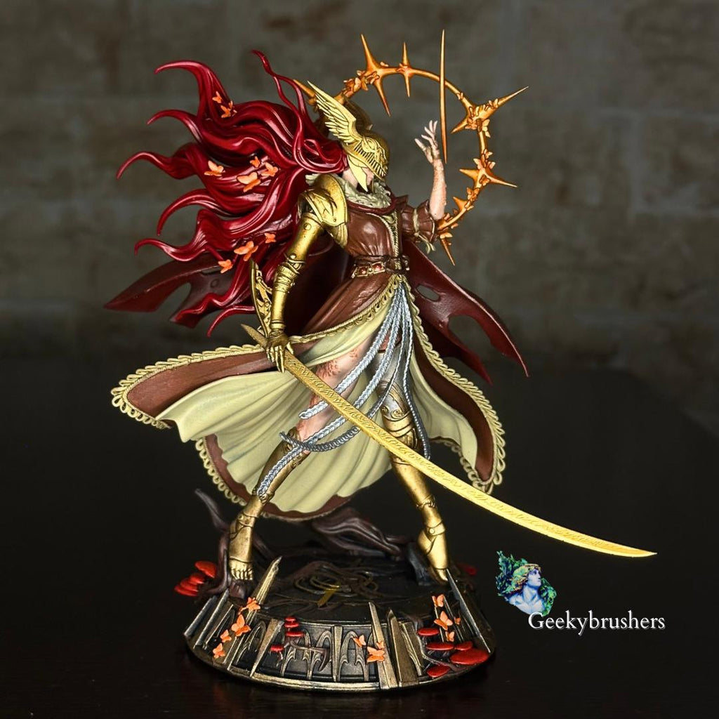 Malenia, Blade of Miquella, Hand-Painted Resin Statue, Elden Ring Collectible Fanart