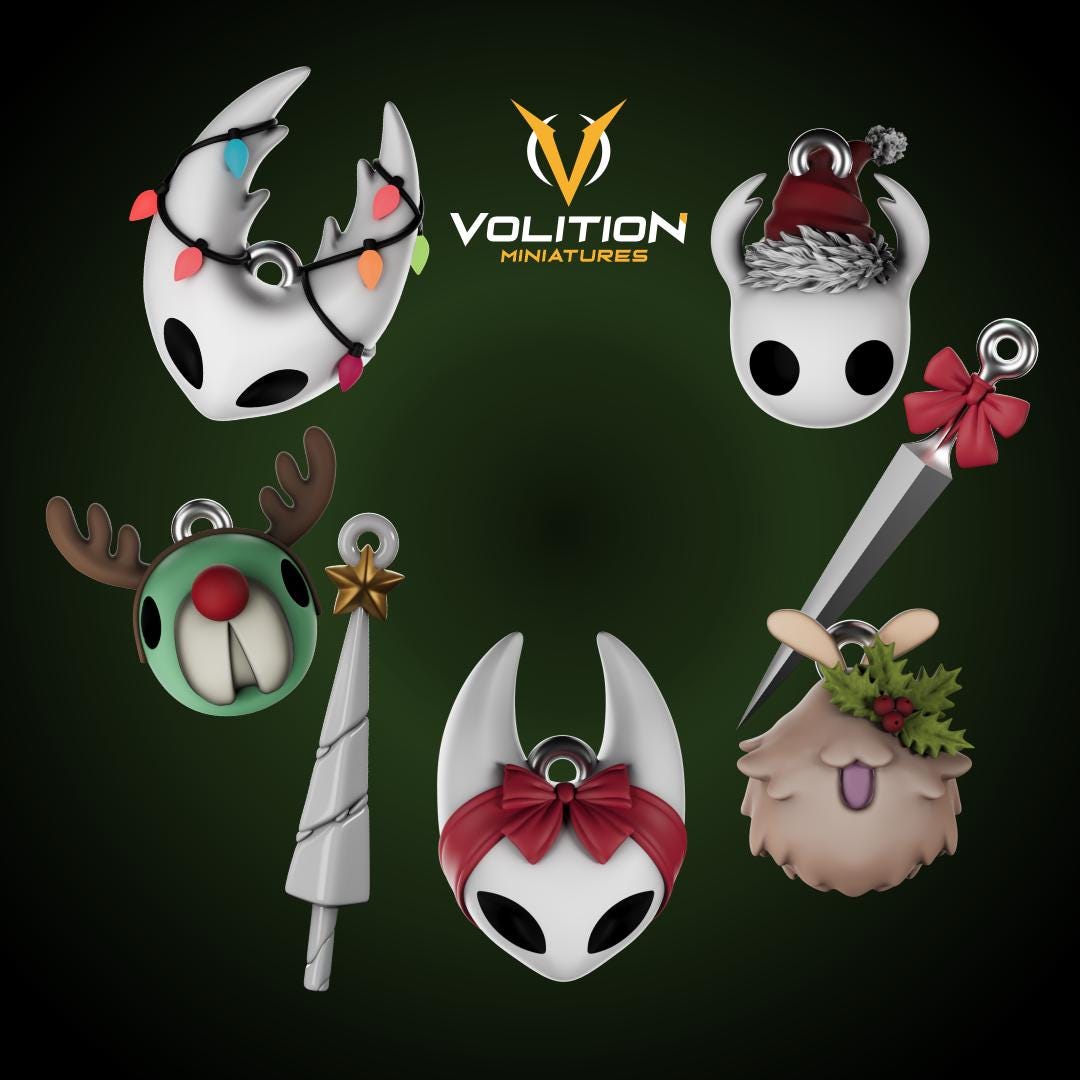 Silksong - Hollow Knight Christmas Ornaments, VolitionMiniatures