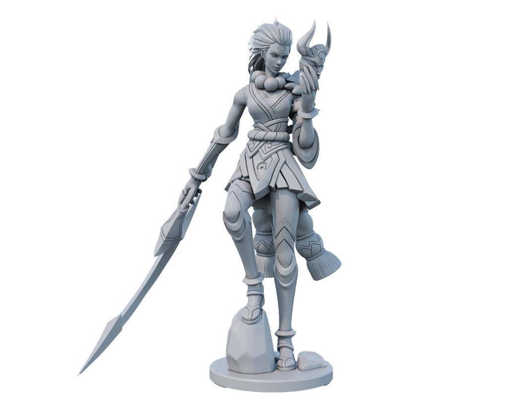 Blood Moon Diana 3D Printed Figure
