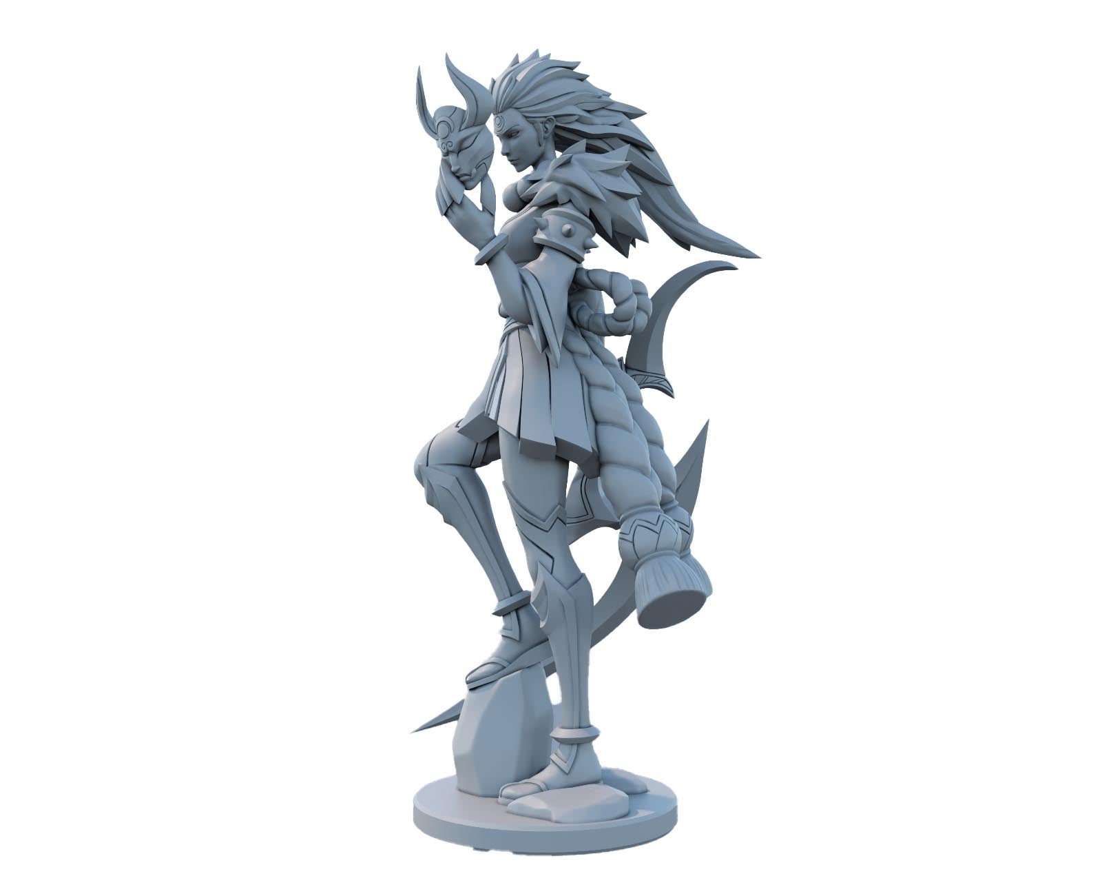 Blood Moon Diana 3D Printed Figure