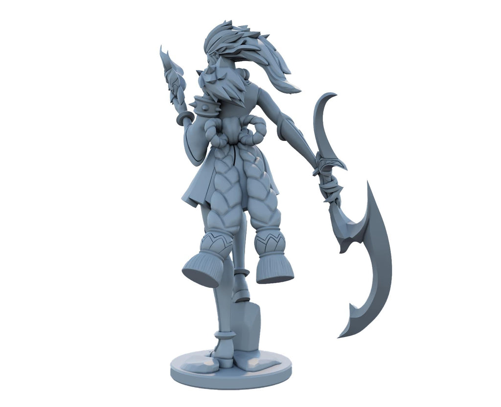 Blood Moon Diana 3D Printed Figure