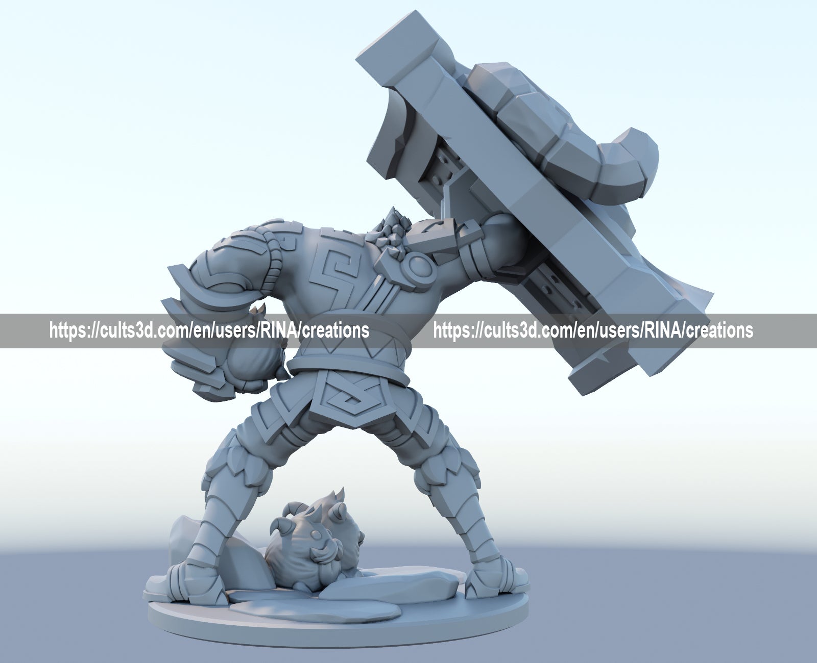 Braum 3D Printed Figure