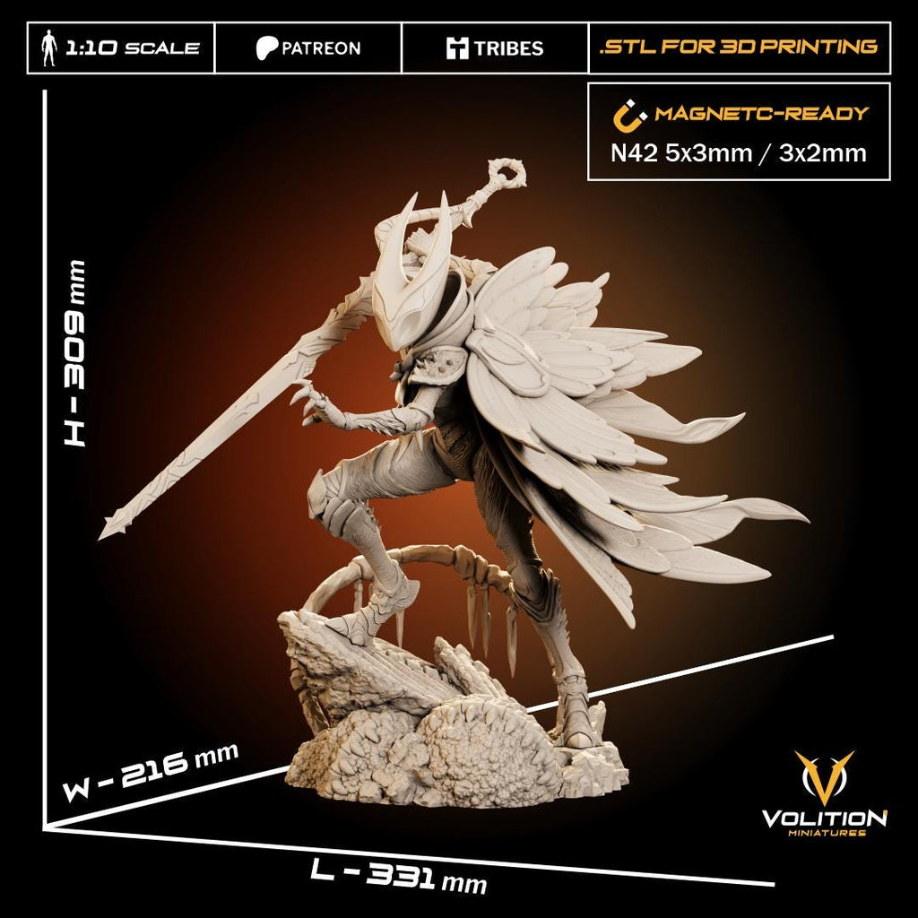 Hornet  from Hollow Knight Silksong| 1:10 Statue |Highly Detailed| VolitionMiniatures Model | Painted-Unpainted |Diorama Fanart