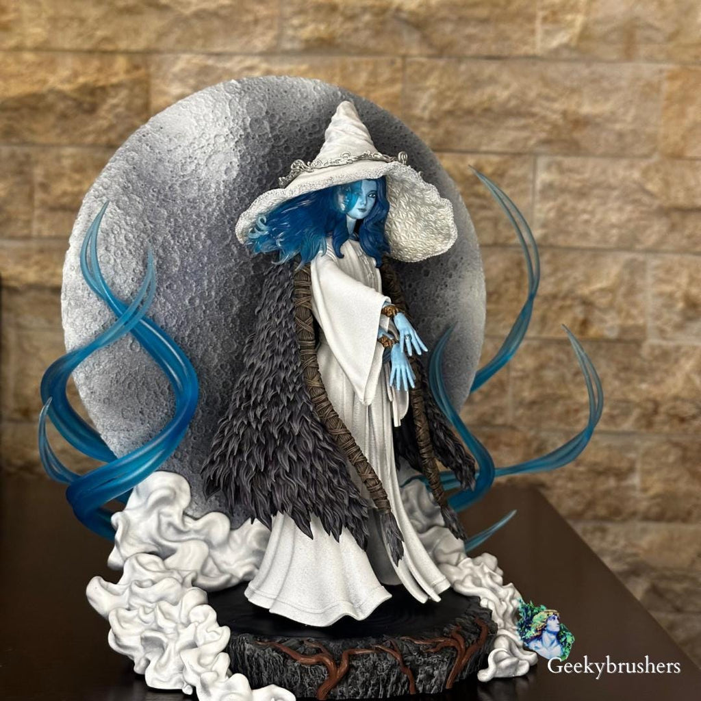 Ranni the Moon witch, Hand-Painted Resin Statue, Fan art Elden Ring Collectible