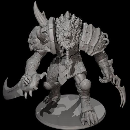 Rengar 3D Printed Figure