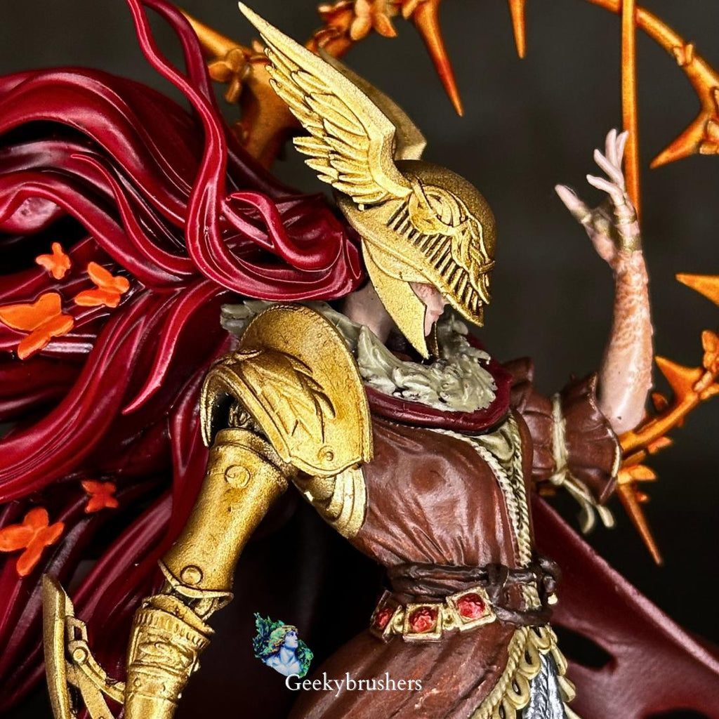Malenia, Blade of Miquella, Hand-Painted Resin Statue, Elden Ring Collectible Fanart