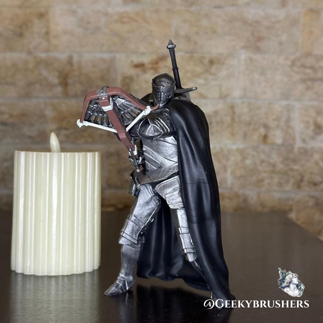 Blackgaol knight Elden Ring Figure-Miniature-Statue | Hand-Painted Resin Fan Art Statue