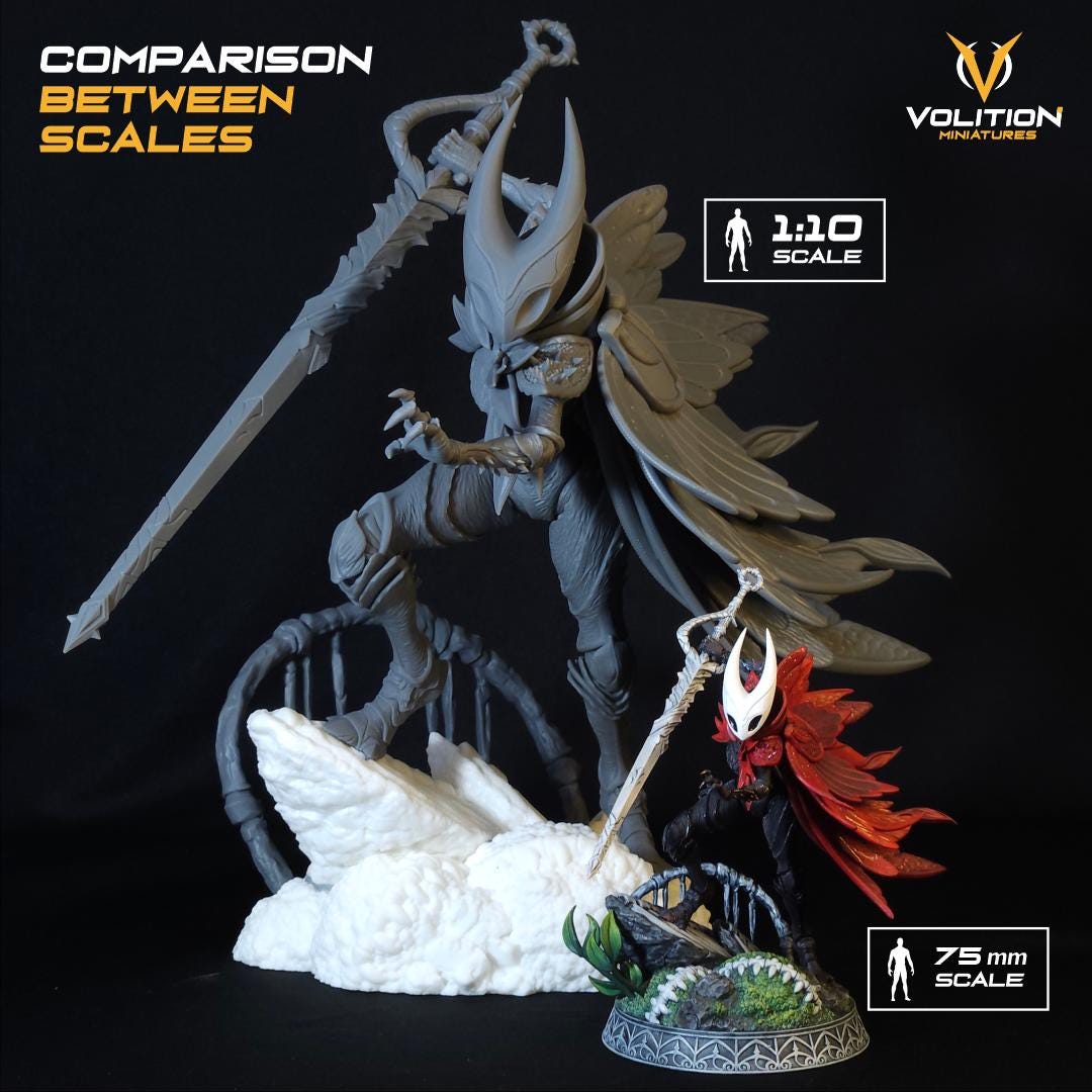 Hornet  from Hollow Knight Silksong| 1:10 Statue |Highly Detailed| VolitionMiniatures Model | Painted-Unpainted |Diorama Fanart