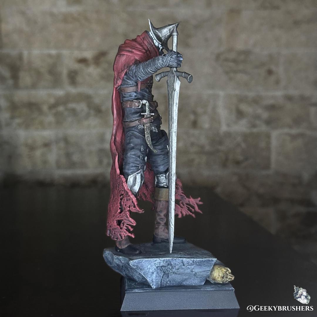 Abyss Watcher Figure | Dark Souls Resin Statue | Painted or Unpainted Kit | 180 mm Display & 100 mm Miniature | Realsteone Sculpt