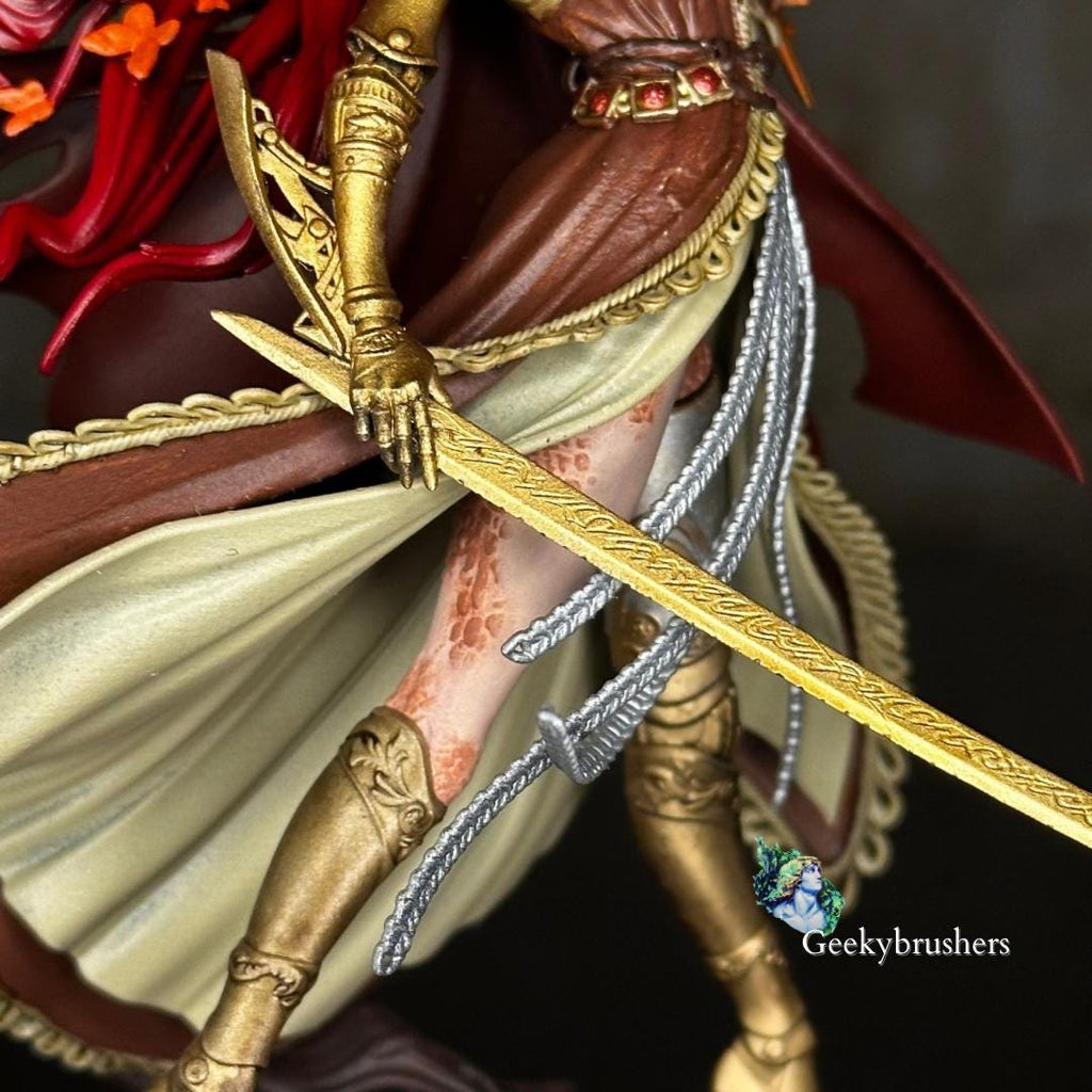 Malenia, Blade of Miquella, Hand-Painted Resin Statue, Elden Ring Collectible Fanart