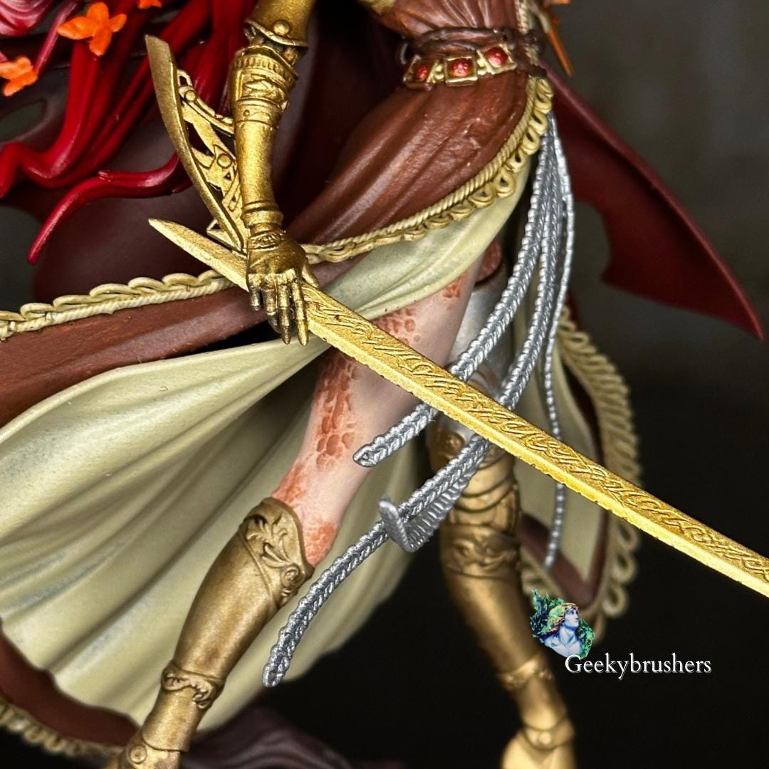 Malenia, Blade of Miquella, Hand-Painted Resin Statue, Elden Ring Collectible Fanart