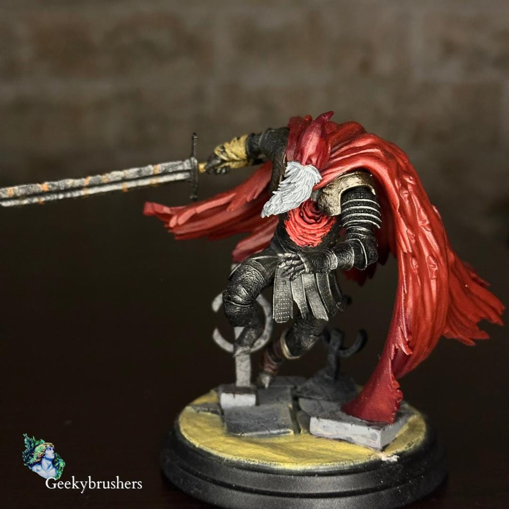 Slave Knight Gael Figure | Dark Souls 3 Fan Art Statue | Hand Painted & Unpainted | 3” Figurine or 180mm Collector Statue | Resin Model