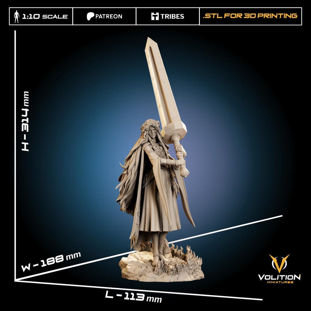 Elden Ring Revenant & Sebastian Statue | Hand-Painted Resin Collectible