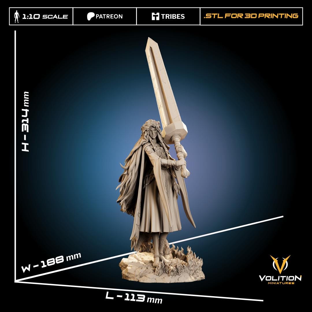 Elden Ring Revenant & Sebastian Statue | Hand-Painted Resin Collectible
