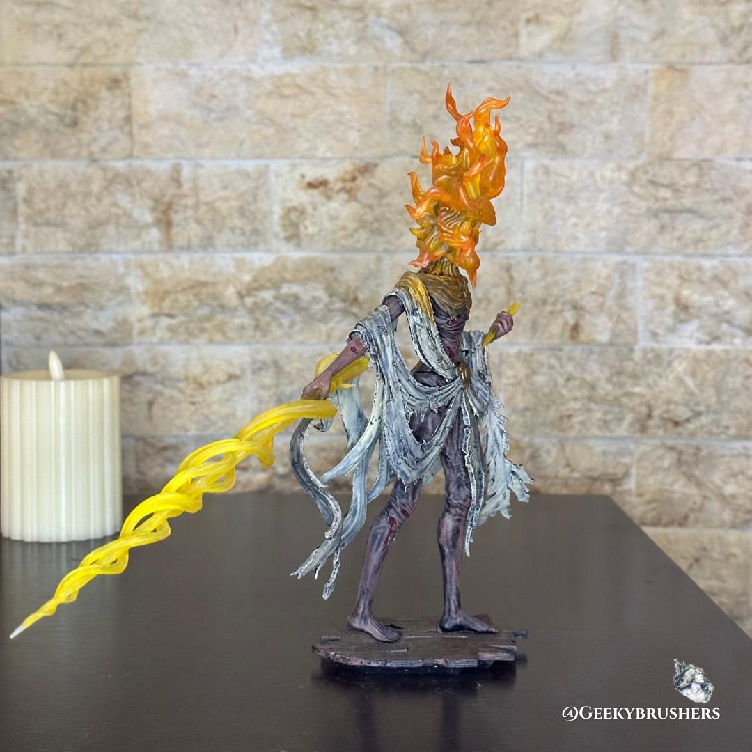 Midra Lord of Frenzied Flame Elden Ring Figure and Glow in the Dark | Shadow of the Erdtree Boss Statue | 3D Printed & Hand Painted
