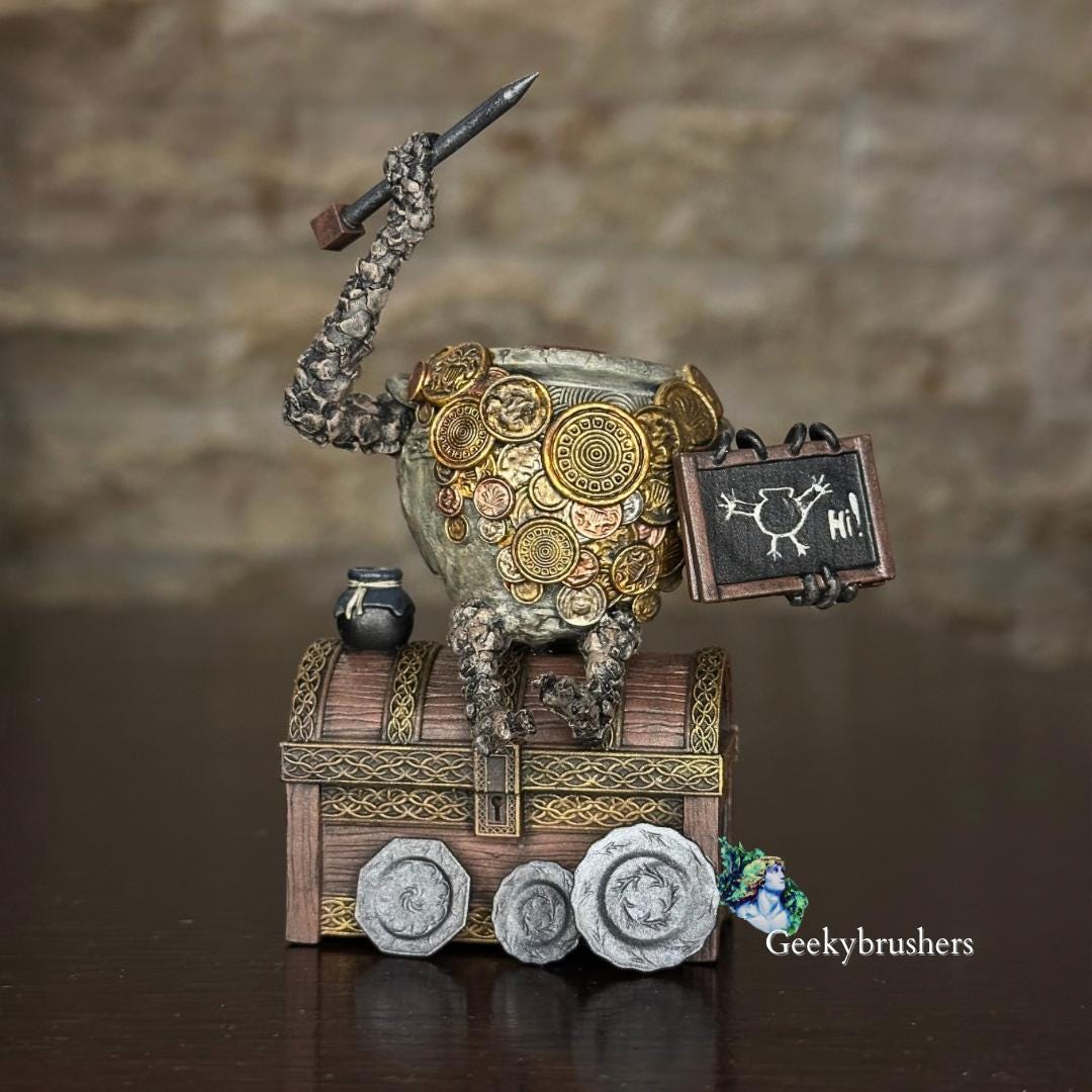 Jar Merchant Figure | Elden Ring Nightreign Statue | 32mm & 75mm | Painted or Unpainted | High Detail 16K Resin | Volition Miniatures License