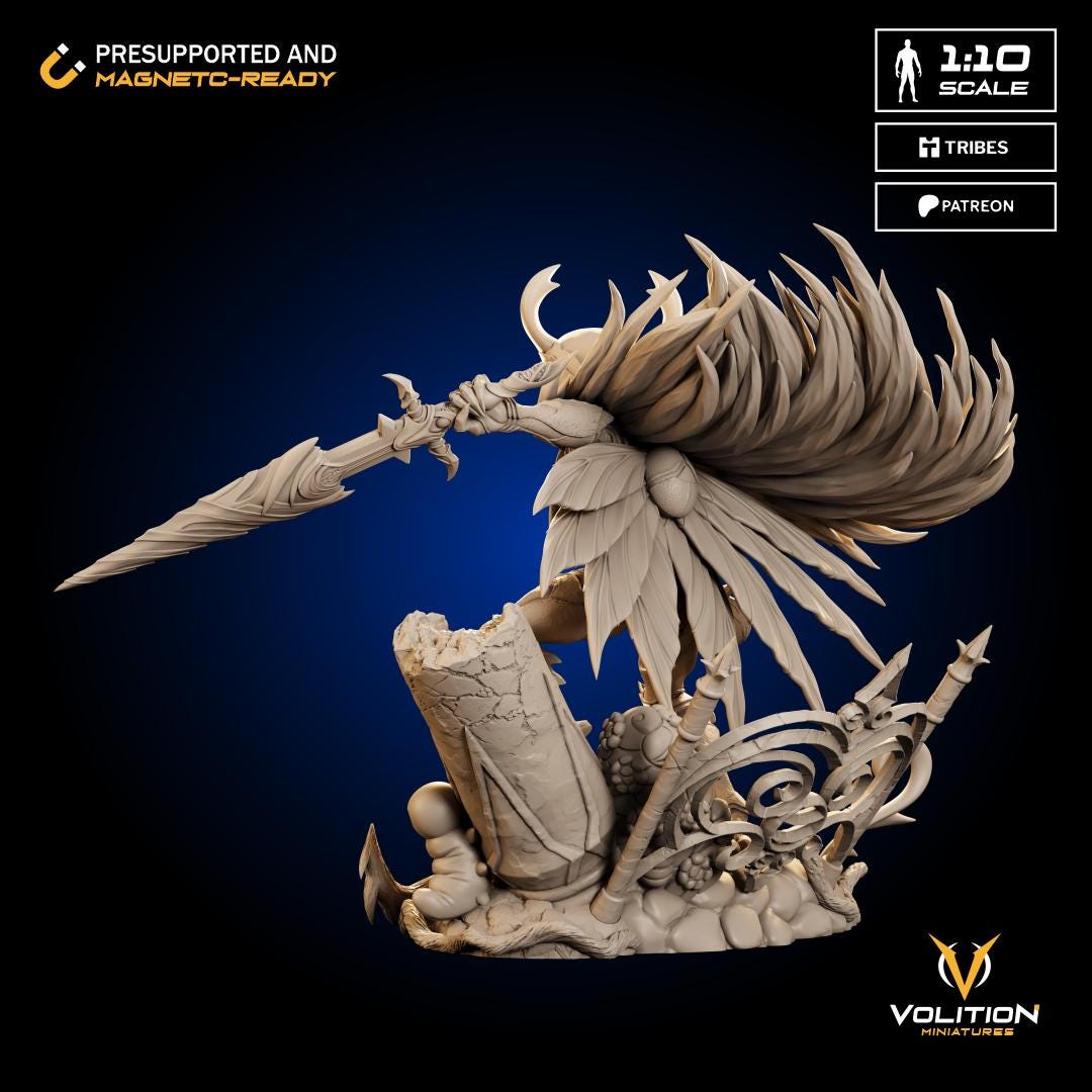 Knight  from Hollow Knight | 1:10 Statue |Highly Detailed| VolitionMiniatures Model | Painted-Unpainted |Diorama