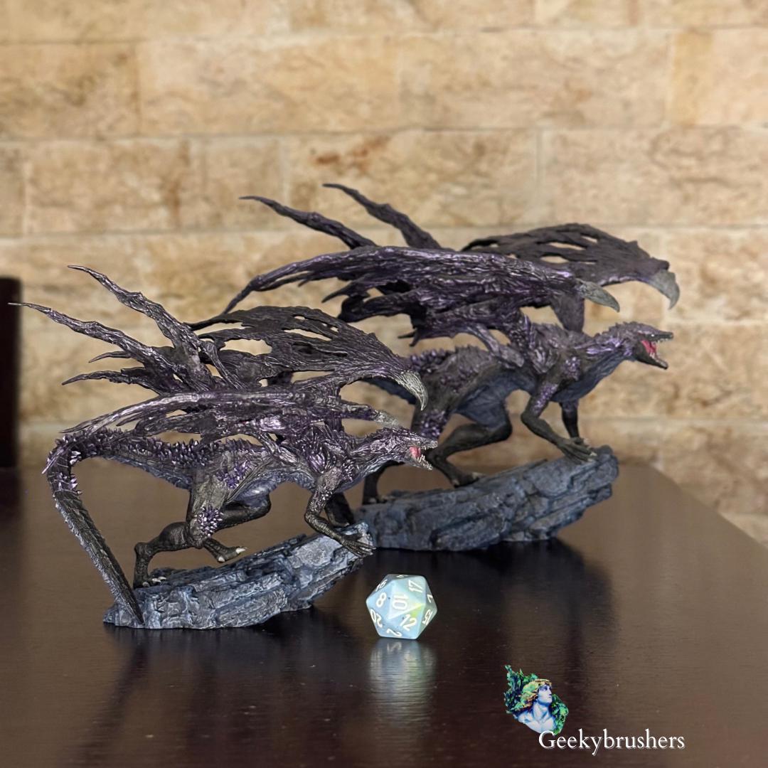 Darkeater Midir from dark souls 3, resin figure, diorama, dragon, gamer gift