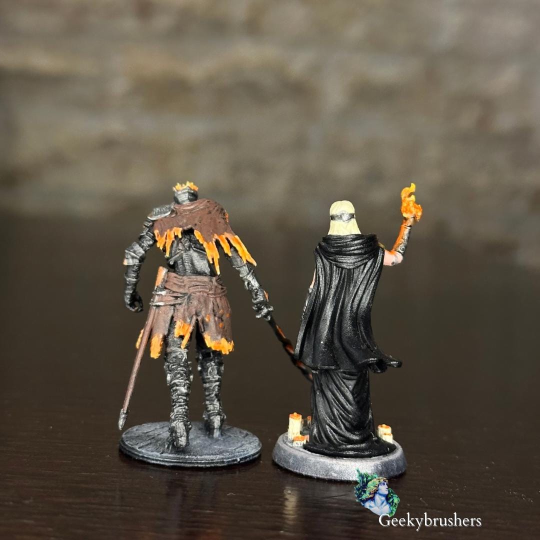 Firekeeper miniature |  Resin Statue | Dark Souls 3 , ~32mm scale